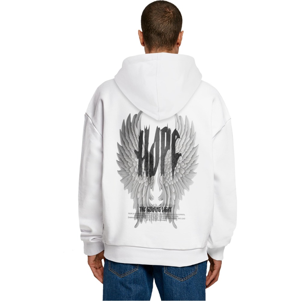 Merchcode - Hope Wings Sweat à capuche - Blanc
